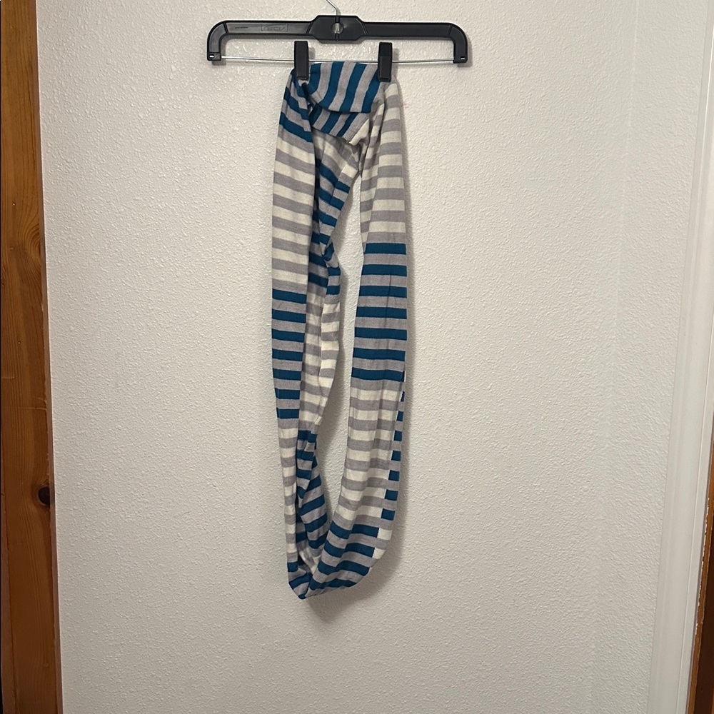Smartwool Blue and Gray Striped Scarf